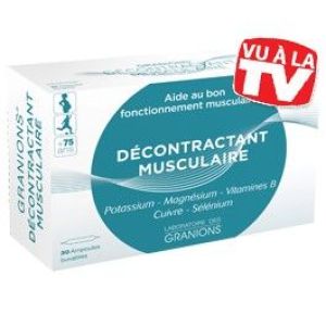 Granions Décontactant musculaire - 30 ampoules