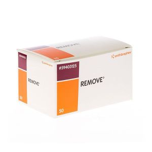 REMOVE LINGETTE Lingette imprégnée dissolvante antiadhésive, bt 50