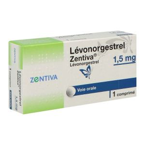 LEVONORGESTREL ZENTIVA Comprimé 1,5 mg, boîte 1