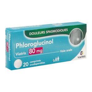 PHLOROGLUCINOL VIATRIS Comprimé orodispersible 80 mg, boîte 20