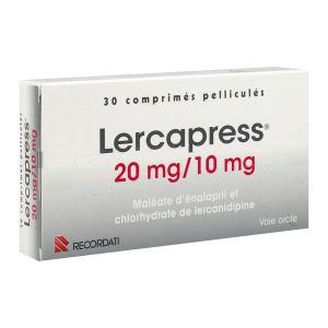 LERCAPRESS 20 MG / 10 MG BOITE DE 30 COMPRIMES