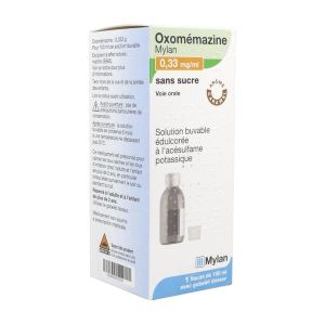 OXOMEMAZINE VIATRIS SANS SUCRE Solution buvable 0,33 mg/ml, flacon 150 ml avec gobelet doseur