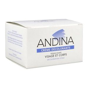 ANDINA CREME DECOLORANTE Crème décolorante pour le duvet, modèle voyage