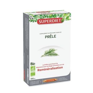 Superdiet Prêle Bio - coffret 20 ampoules de 15 ml
