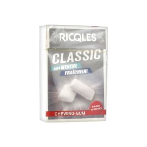 Ricqlès Classic Chewing-Gum Sans Sucres Goût Menthe Fraicheur 28,1 g