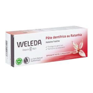 Weleda Pâte dentifrice au Ratanhia - 75 ml