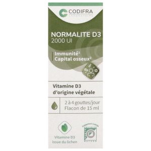 Codifra Normalite D3 2000 Ui Liquide Flacon 15 Ml 1