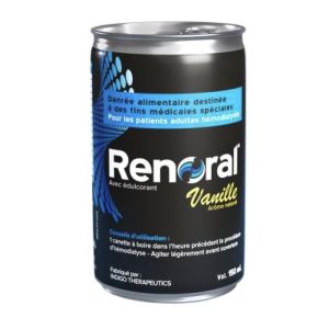 RENORAL Denrée alimentaire destinée à des fins médicales spéciales, vanille, 150 ml x 3