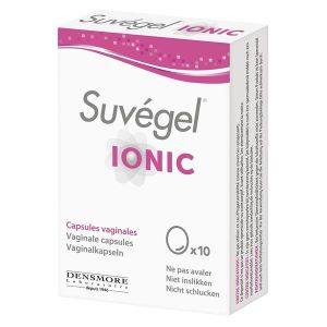 SUVEGEL IONIC CAPSULES VAGINALES Capsule vaginale à base d'acide hyaluronique et complexe TIAB pour usage intime, bt 10