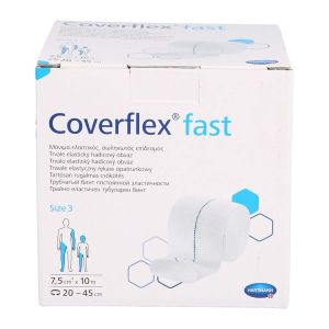 COVERFLEX FAST Jersey tubulaire à élasticité permanente, taille 3, 10 m x 7,5 cm (ref. 931027), unité