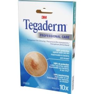 Tegaderm Sterile Adhesif Transparent Semi Permeable 6*7Cm Pansement 10