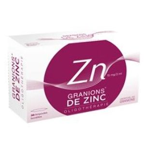 Granions De Zinc 15 Mg/2 Ml (Gluconate De Zinc) Solution Buvable 2 Ml En Ampoule B/30