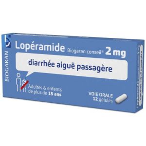 LOPERAMIDE BIOGARAN CONSEIL 2 mg gélule B/12