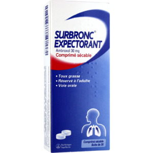 Surbronc Expectorant Ambroxol 30 Mg Comprime Secable B/30