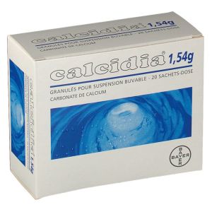 Calcidia 1,54 G (Carbonate De Calcium) Granules Pour Suspension Buvable En Sachets-Dose B/20