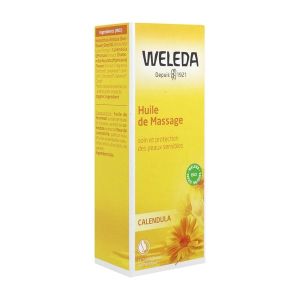 Weleda Huile Massage au Calendula - flacon pompe 100 ml