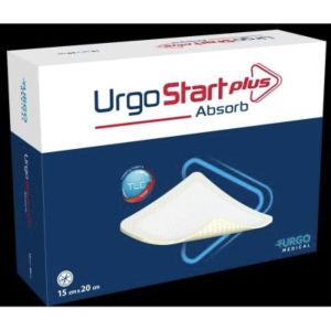 URGOSTART PLUS ABSORB Pansement hydrocellulaire non adhésif, très absorbant, 6 cm x 6 cm, bt 16