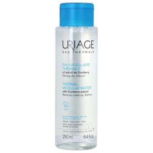 URIAGE EAU MICELLAIRE THERMALE PEAUX NORMALES A SECHES Eau micellaire thermale à l'extrait de cranberry, fl 250 ml