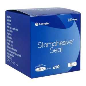 STOMAHESIVE SEAL ANNEAU Anneau protecteur cutané fin, à usage unique, 48 mm, épaisseur 3 mm (ref. 413504), bt 10