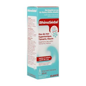 RHINOSEDAL SPRAY NASAL Solution nasale hypertonique d'eau de mer, tamarin et mauve, spray 20 ml