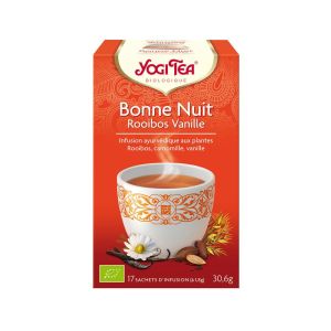 Yogi Tea - Bonne nuit Rooibos vanille BIO - 17 infusettes