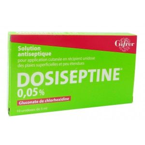 Dosiseptine 0,05 Pour Cent Solution Pour Application Cutanee En Recipient Unidose B/10