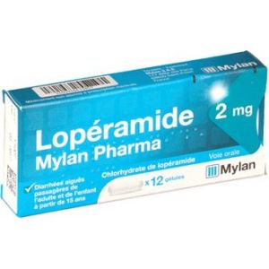 MYLAN LOPERAMIDE 2 MG BOITE DE 12 GELULES