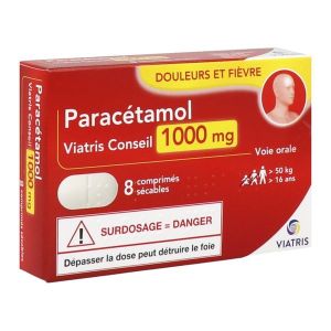 PARACETAMOL VIATRIS CONSEIL 1000 mg, comprimé sécable Paracétamol