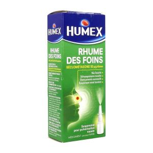 Humex Rhume Des Foins A La Beclometasone 50 Microgrammes/Dose Suspension Pour Pulverisation Nasale En Flacon 1 Flacon(S) Pulverisateur(S) En Verre Bru