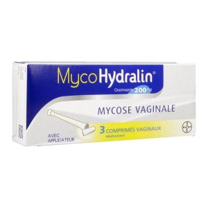 MYCOHYDRALIN 200 mg comprimé vaginal B/3