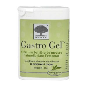 GASTRO GEL Comprimé à croquer, complément alimentaire protecteur gastrique naturel, boîte distributrice 30