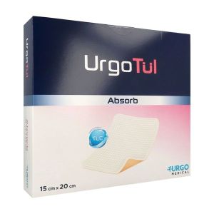 URGOTUL ABSORB Pansement hydrocellulaire lipido-colloïde, 15 cm x 20 cm, bt 10