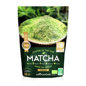 Aromandise Poudre de thé vert Matcha BIO - sachet de 50 g