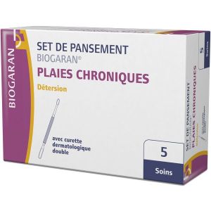 Biogaran Conseil Set De Pansements Plaies Chroniques Detersion Soin Boite De 5 Boite 10*15 Cm 5