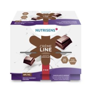 NUTRISENS CREMELINE 2 KCAL Denrée alimentaire destinée à des fins médicales spéciales, chocolat, 4 x 200 g