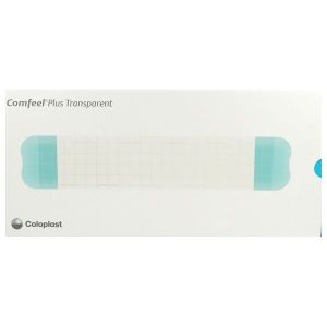 COMFEEL PLUS TRANSPARENT Pansement hydrocolloïde transparent, semiperméable, stérile, 5 cm x 25 cm (ref. 335481), bt 10