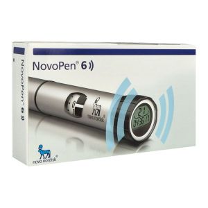 NOVOPEN 6 Stylo injecteur d'insuline connecté pour cartouche Penfill 3 ml, gris, unité