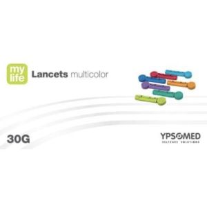 MYLIFE LANCETS MULTICOLOR Lancette stérile, à usage unique, bt 200