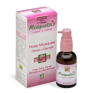 Mosquetas - Huile rose musquée du chili + HE Rose de Damas BIO - 30 ml