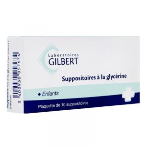 Suppositoires A La Glycerine Gilbert Enfants Suppositoire B/10