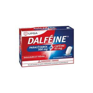 DALFEINE Paracetamol / Cafeine 500 Mg/65 Mg Comprime Pellicule B/16