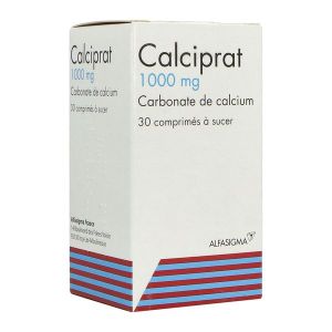 CALCIPRAT Comprimé à sucer 1000 mg, flacon 30 avec cape inviolable