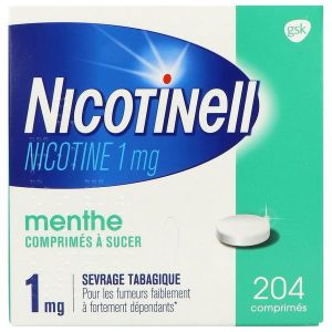 Nicotinell Menthe 1 Mg (Nicotine) Comprime A Sucer Comprimes A Sucer Sous Plaquettes Thermoformees (Aluminium-Pvc/Pe/Pvdc/Pe/Pvc) B/204