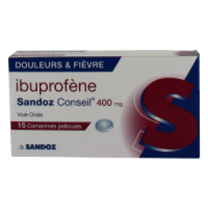 Ibuprofene Sandoz Conseil 400 Mg Comprime Pellicule B/15