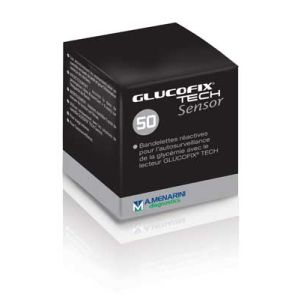 Glucofix Tech Sensor (Pour Tech & Tech 2K) Bandelette 50