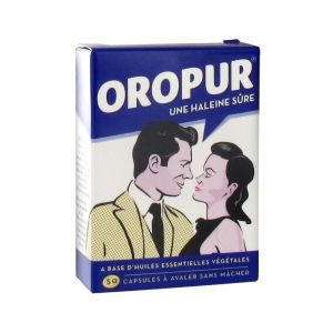 OROPUR Capsule à avaler sans mâcher, complément alimentaire purifiant de l'haleine, bt 50