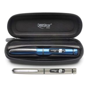 ALLSTAR PRO Stylo injecteur d'insuline 1 UI pour cartouche 3 ml, 100 UI/ml Sanofi Aventis, argent, unité