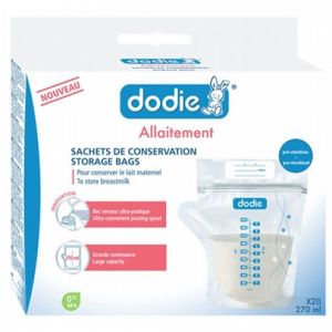 Dodie Sachets De Conservation De 250Ml Avec Graduations Boite 20