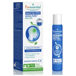 PURESSENTIEL ROLLER MAUX TETE 9 HE 10ML