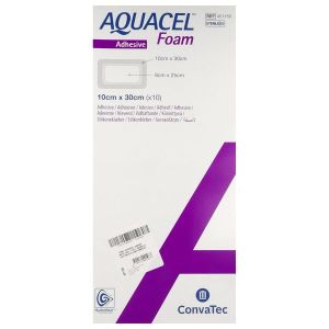 Aquacel Pansement Foam Adhesif (Adhesif Silicone) Taille Chirurgicale 10*30 Cm 10